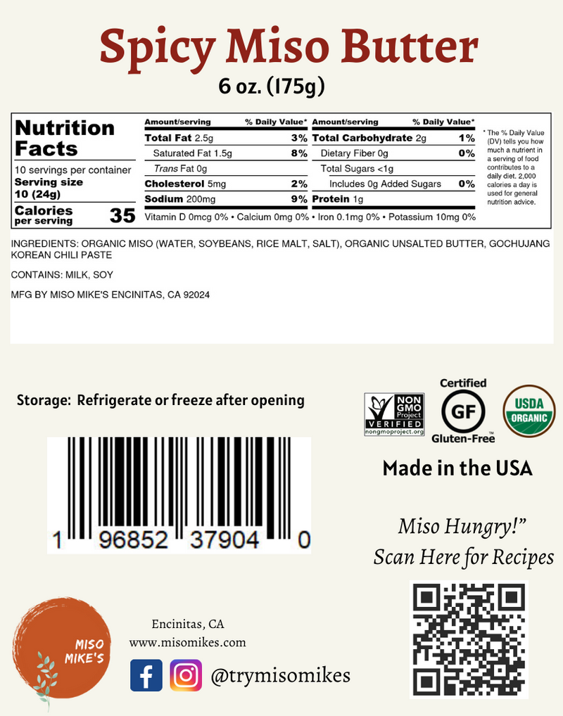Miso Mike's Spicy Miso Butter